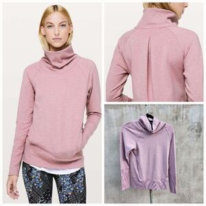 Lululemon athletica high lines pullover heathered vintage mauve